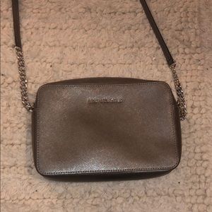 Shiny gray Michael Kors bag